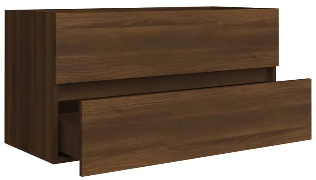 Móvel p/ lavatório 90x38,5x45cm derivado madeira carvalho cast.