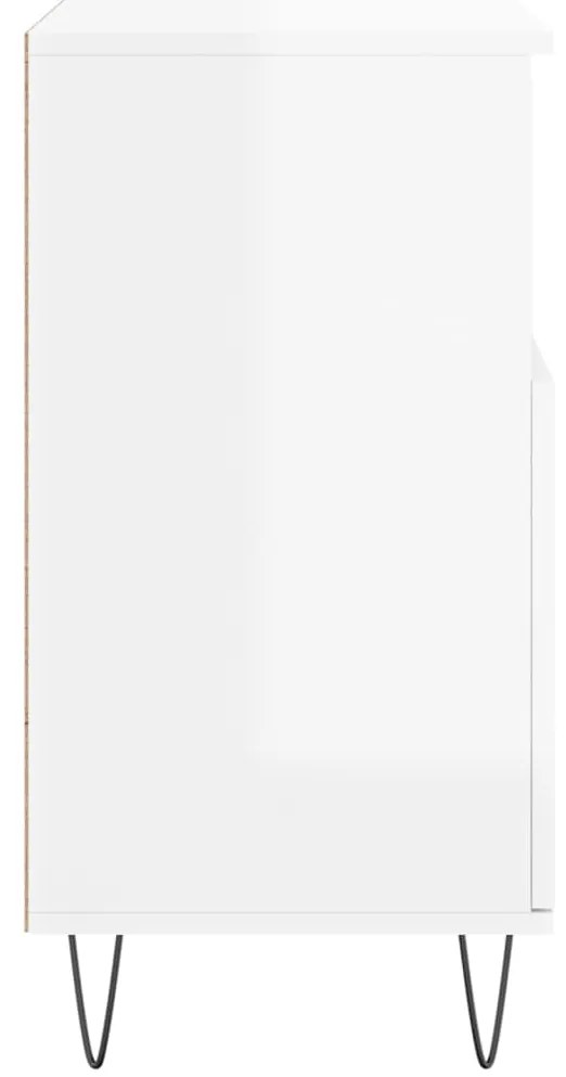 Aparador 60x35x70 cm derivados de madeira branco brilhante