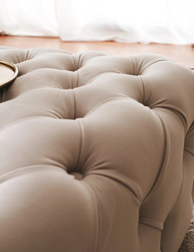 Pouffe Chester – Cream – 80x40x80 cm