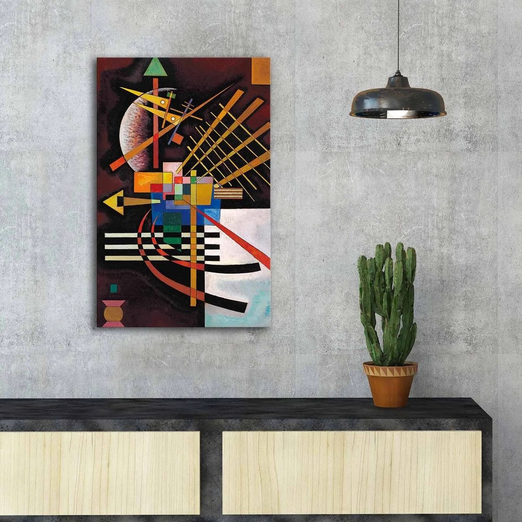 Pintura Decorativa em Tela FAMOUSART-031 – Multicolor – 45 x 70 cm