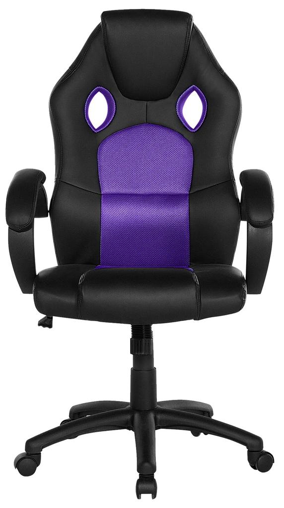 Cadeira de escritório violeta FIGHTER Beliani