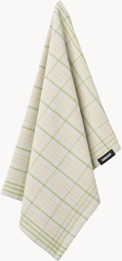 Panos de cozinha em algodão orgânico Frosty Mist, conjunto de 2