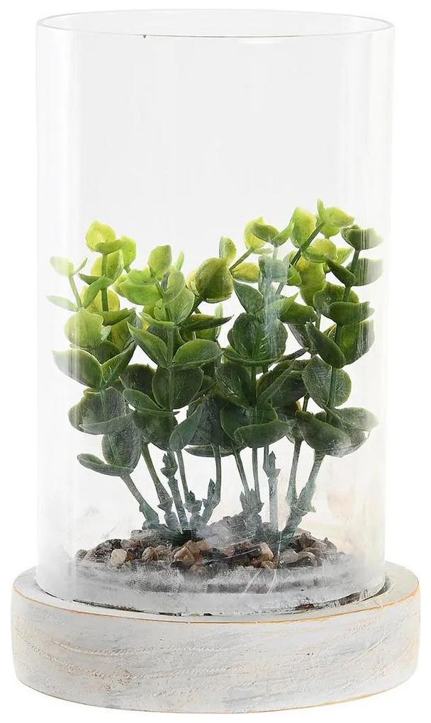 Planta Decorativa DKD Home Decor Cristal PE (2 Unidades) (12 x 12 x 18 cm)