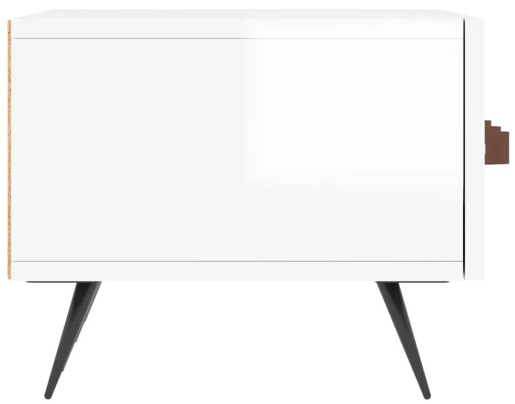 Móvel de TV 150x36x30 cm derivados de madeira branco brilhante