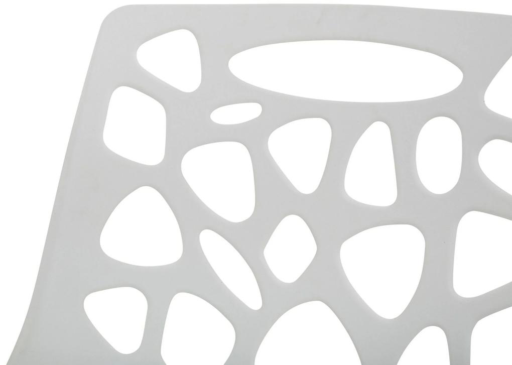 Cadeira em plástico branco MORGAN Beliani