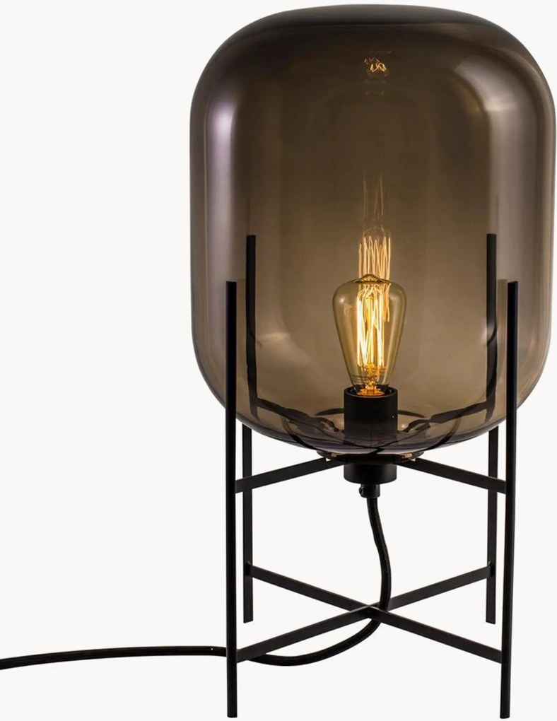 Candeeiro de mesa LED de vidro artesanal Oda