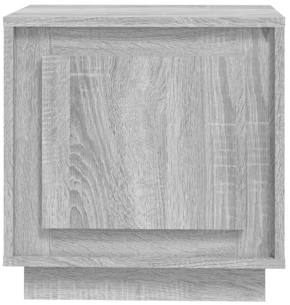 Mesa cabeceira 44x35x45 cm derivados de madeira cinza sonoma