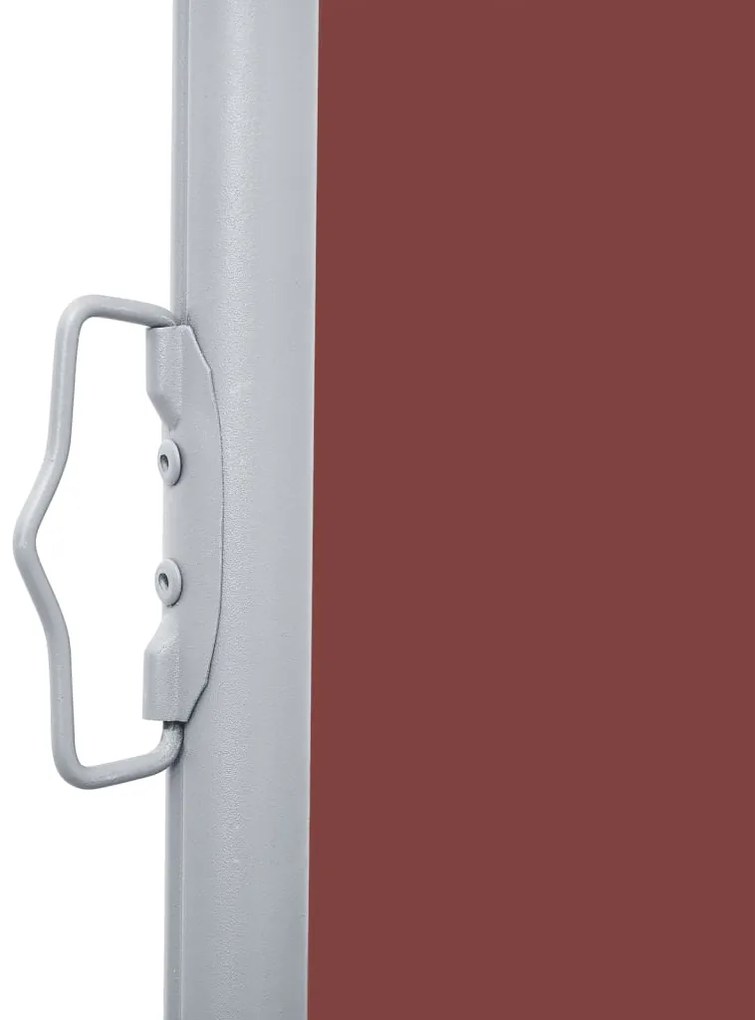 Toldo lateral retrátil 120x1000 cm castanho