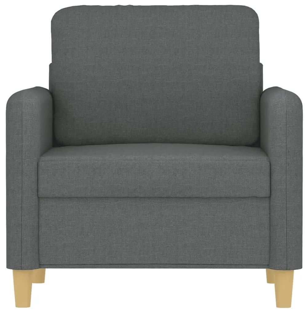 Poltrona 60 cm tecido cinzento-escuro
