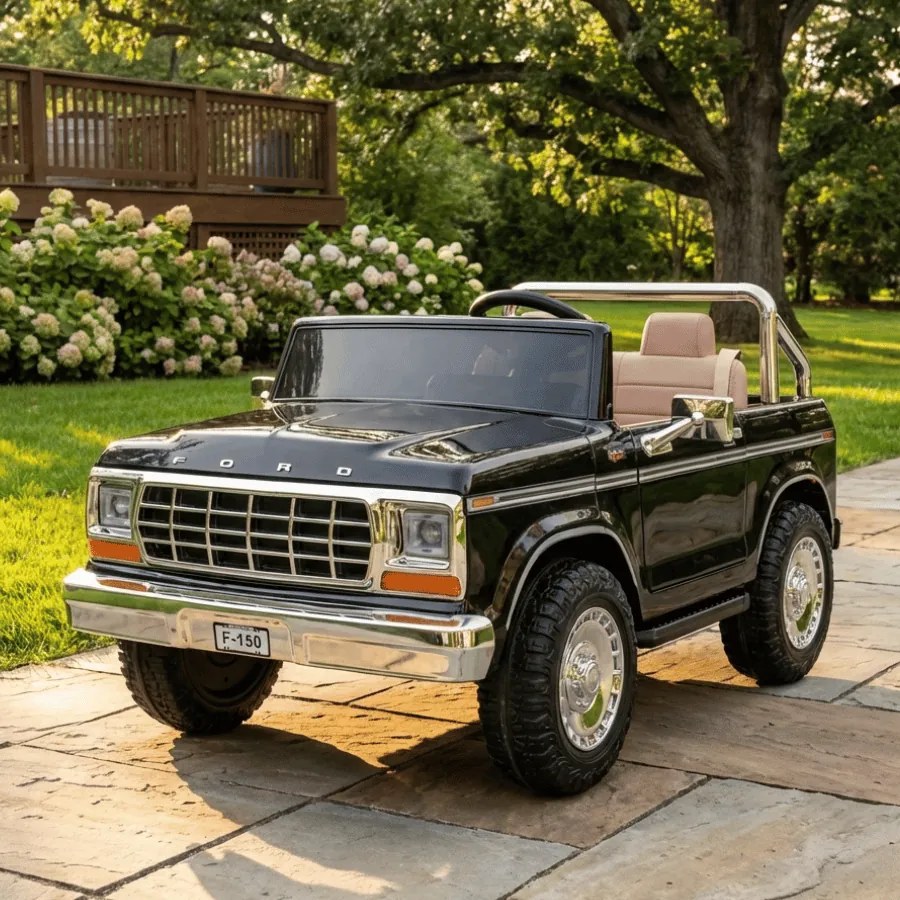 Carrinha Infantil bateria 24V Ford F-150 Classica, 2 Lugares, pneus EVA Preta