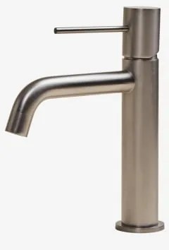 Torneira De Lavatório Em Latão Orveta ↑20 Cm & Cinzento Escovado - Sklum