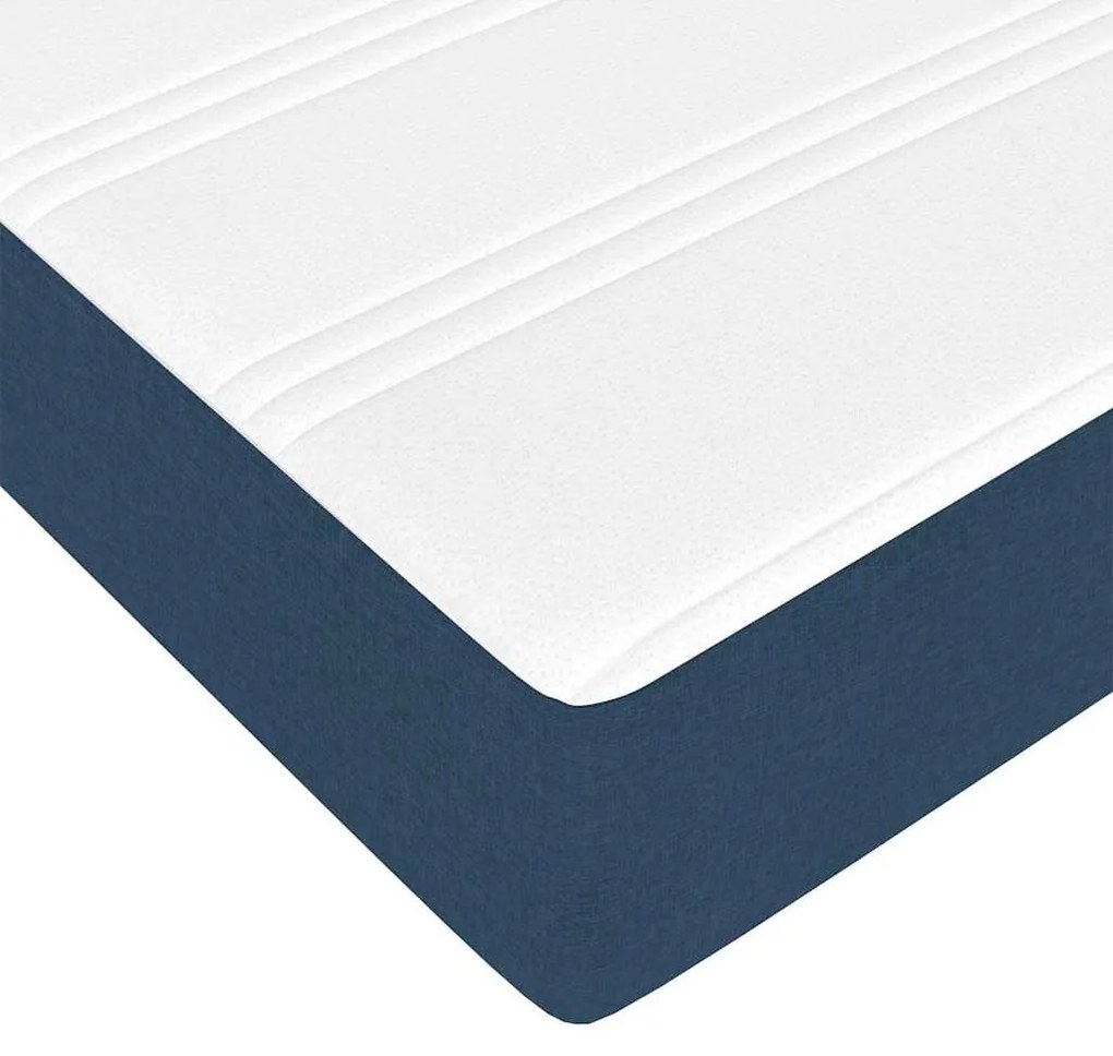 Estrutura da Cama Outros com armazenamento Azul 160 x 200 cm tecido