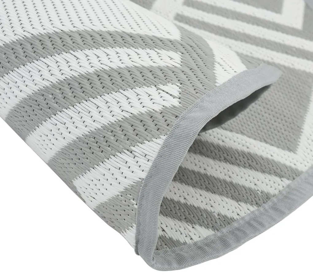 Tapete de exterior Ø160 cm ARAKIL PP cinzento