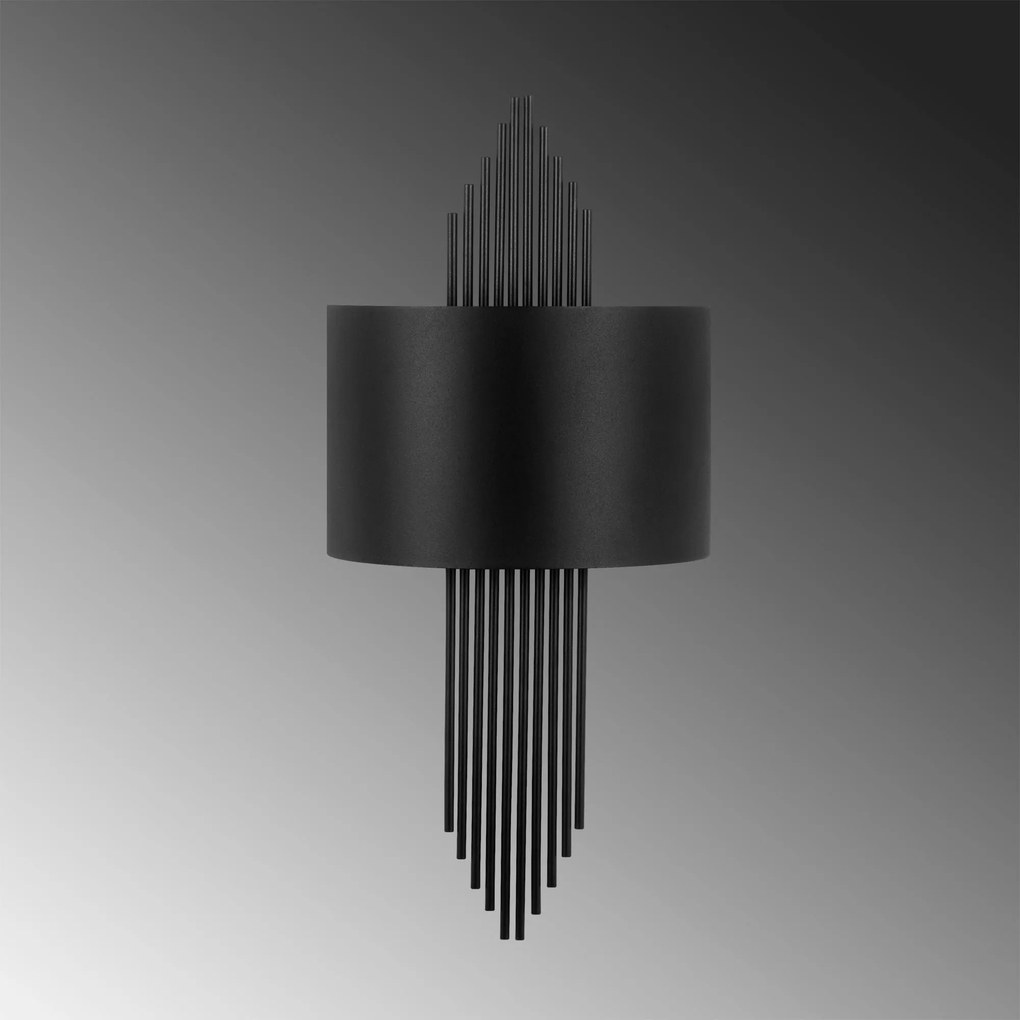 Aplique de Parede 620 – Preto – 75 x 10 x 22 cm