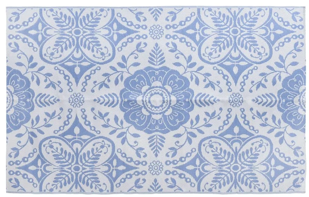 Tapete de exterior 190x290 cm ARAKIL PP azul-bebé