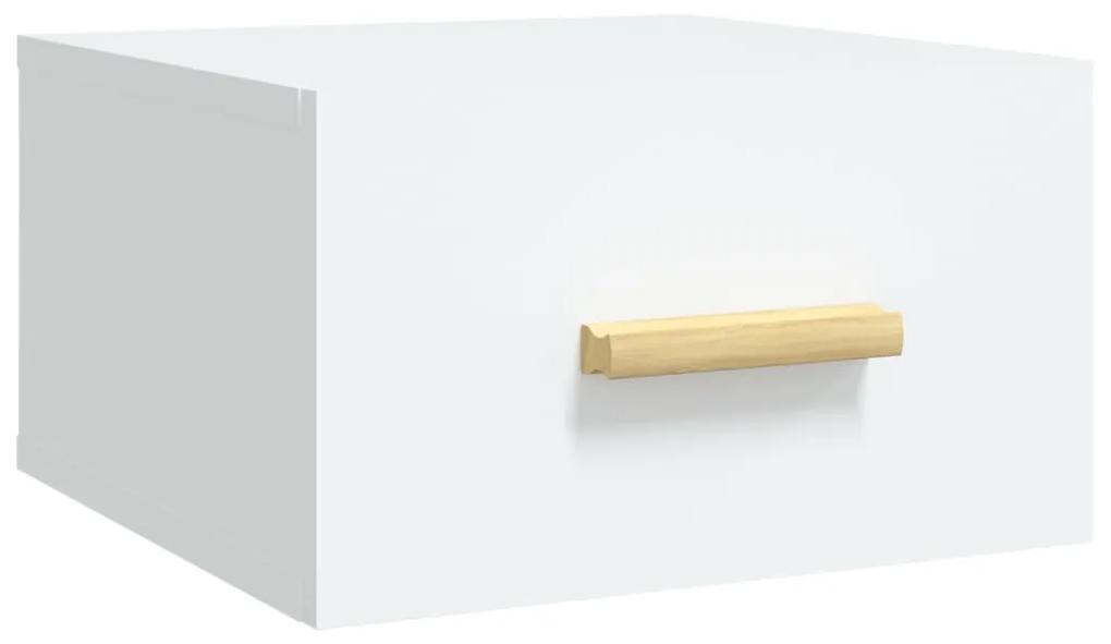 Mesa de cabeceira montagem na parede 35x35x20 cm branco