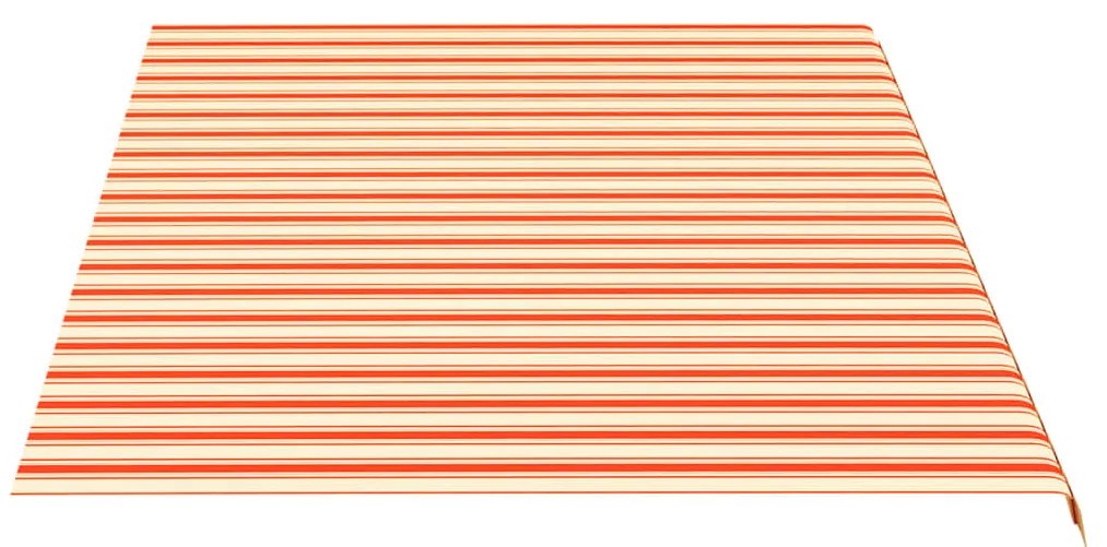 Tecido de substituição para toldo 5x3 m amarelo e laranja