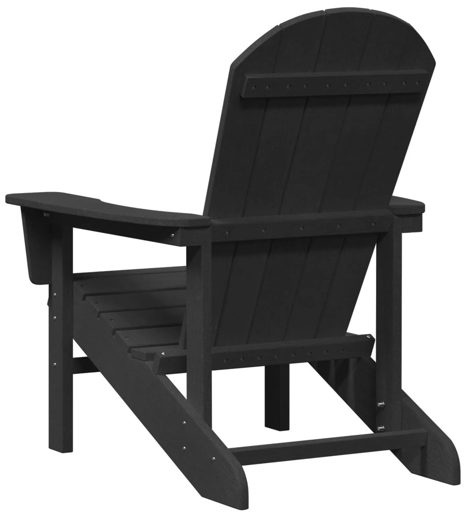 Cadeira Adirondack Preta 74x82x91 cm HDPE