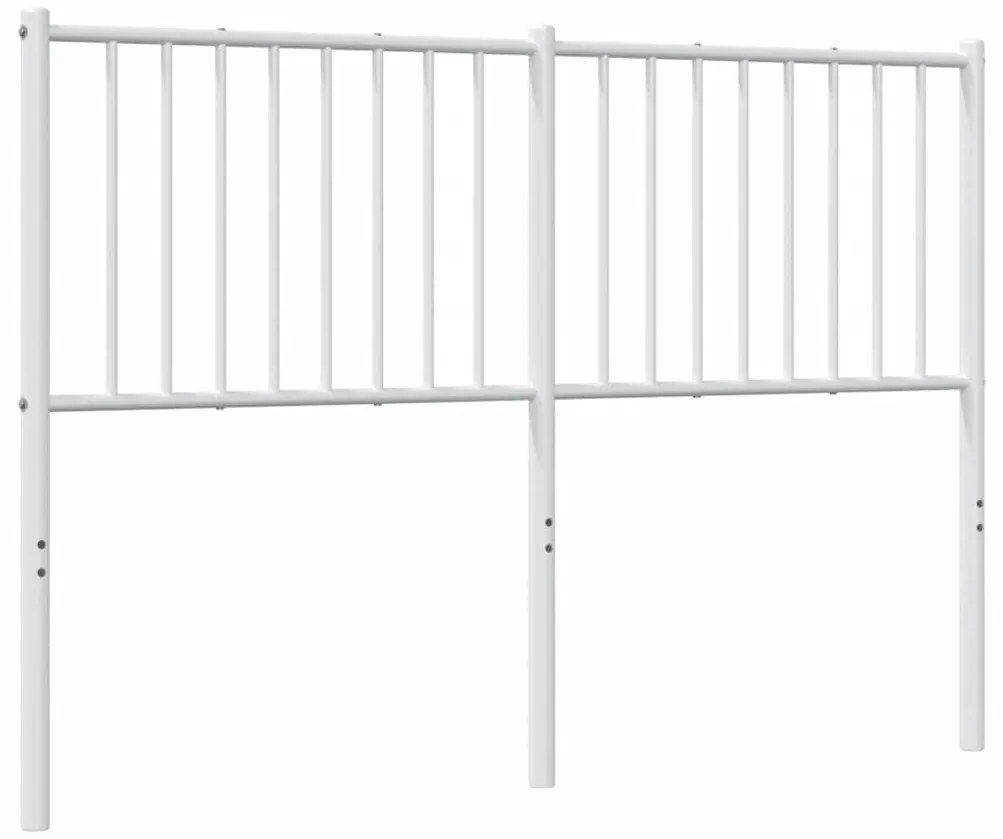 Cabeceira de cama 135 cm metal branco
