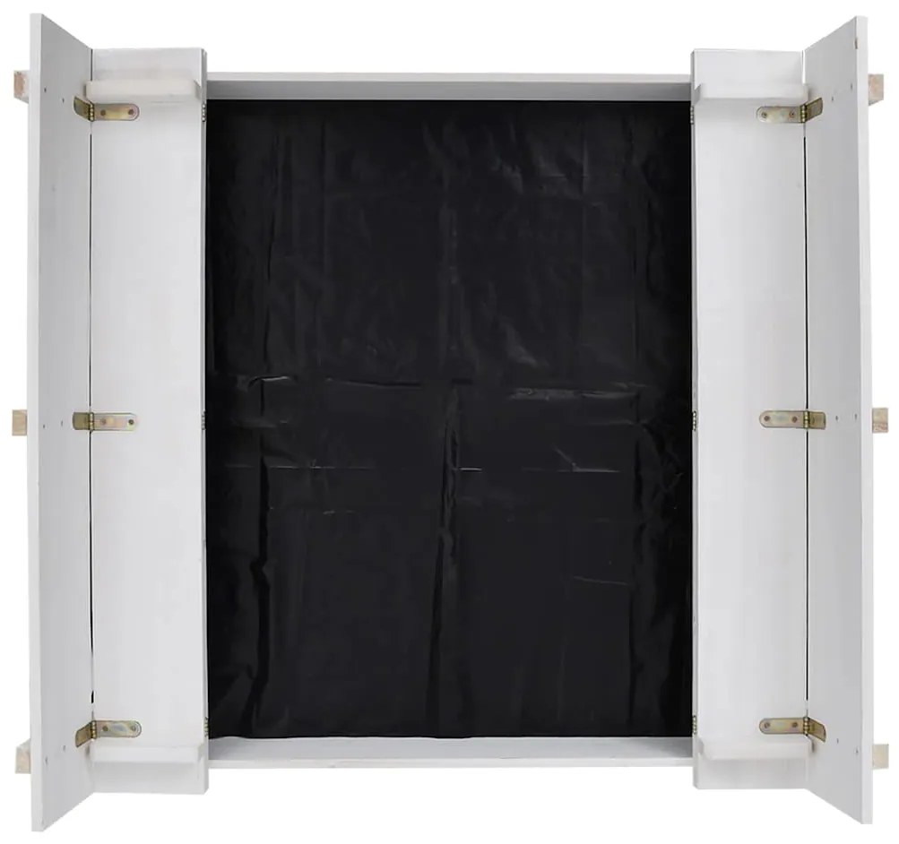 Caixa de areia 95x90x15 cm madeira de abeto branco