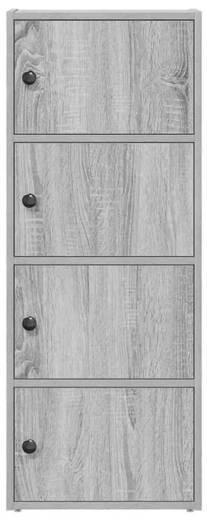 Estante 40x24x102 cm derivados de madeira cinzento sonoma