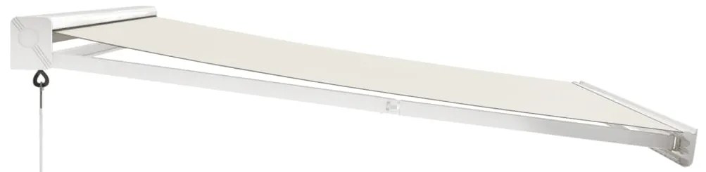 Toldo retrátil 3,5x2,5 m tecido e alumínio cor creme