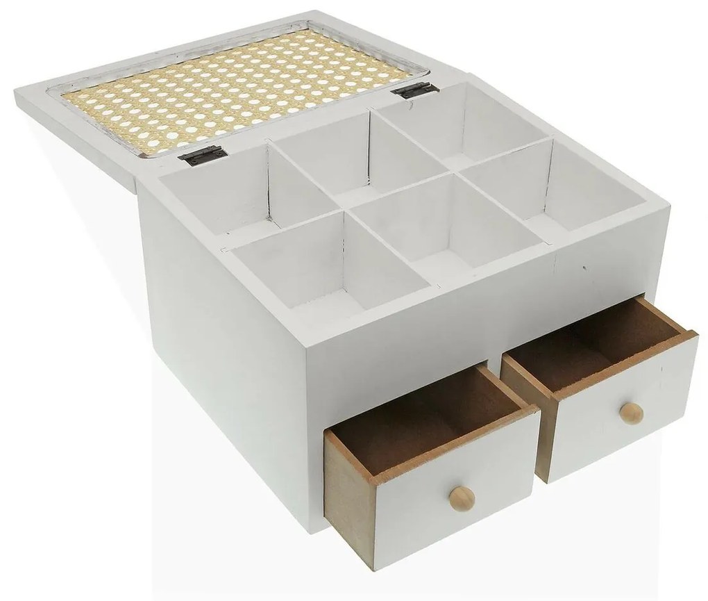 Guarda-Joias Versa Branco (18 x 13,5 x 23 cm)
