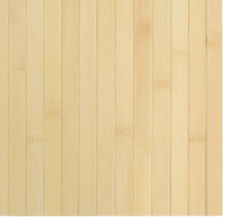 Tapete retangular 100x300 cm bambu cor natural clara