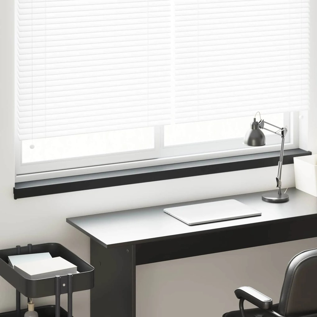vidaXL Soleira de Janela Preto com Textura de Madeira PVC