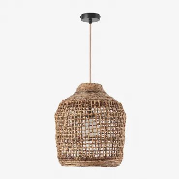 Lâmpada De Teto Suspensa Para Exterior Arantxa Natural - Preto & Ø35 Cm - ↑40 Cm Arantxa - Sklum