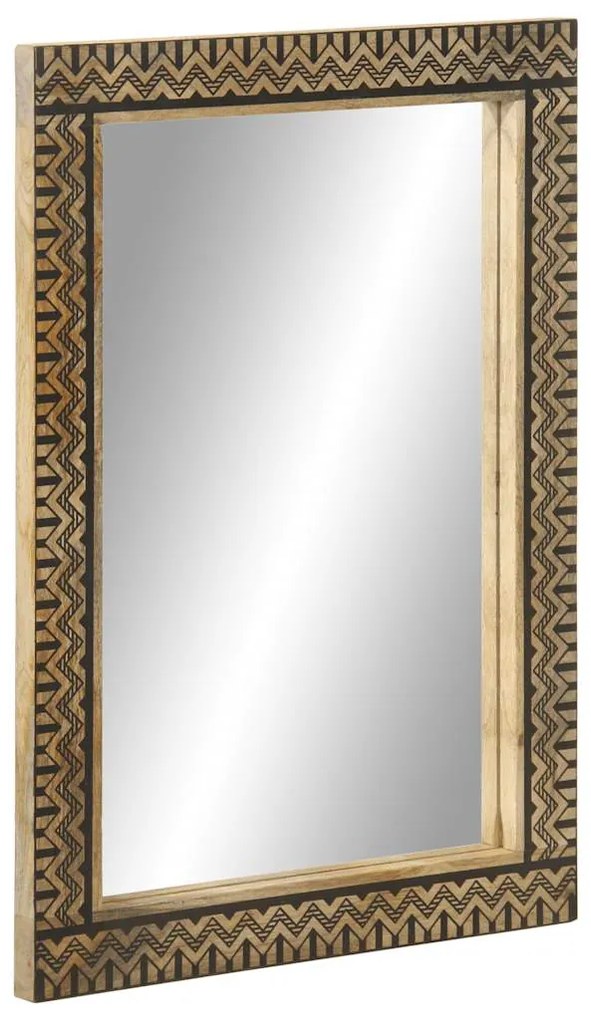 vidaXL Espelho de casa de banho 50x70 cm mangueira maciça e vidro