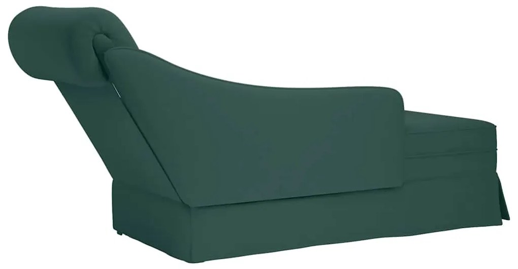Chaise lounge c/ reforço/apoio de braços direito veludo