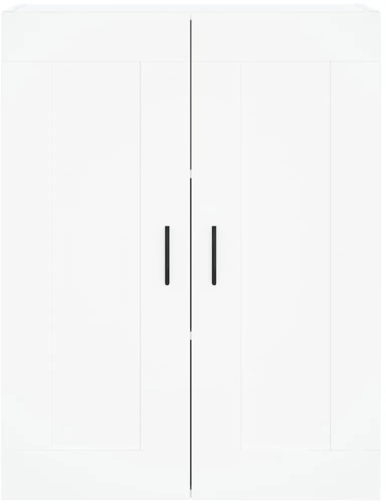 Armário de parede 69,5x34x90 cm derivados de madeira branco