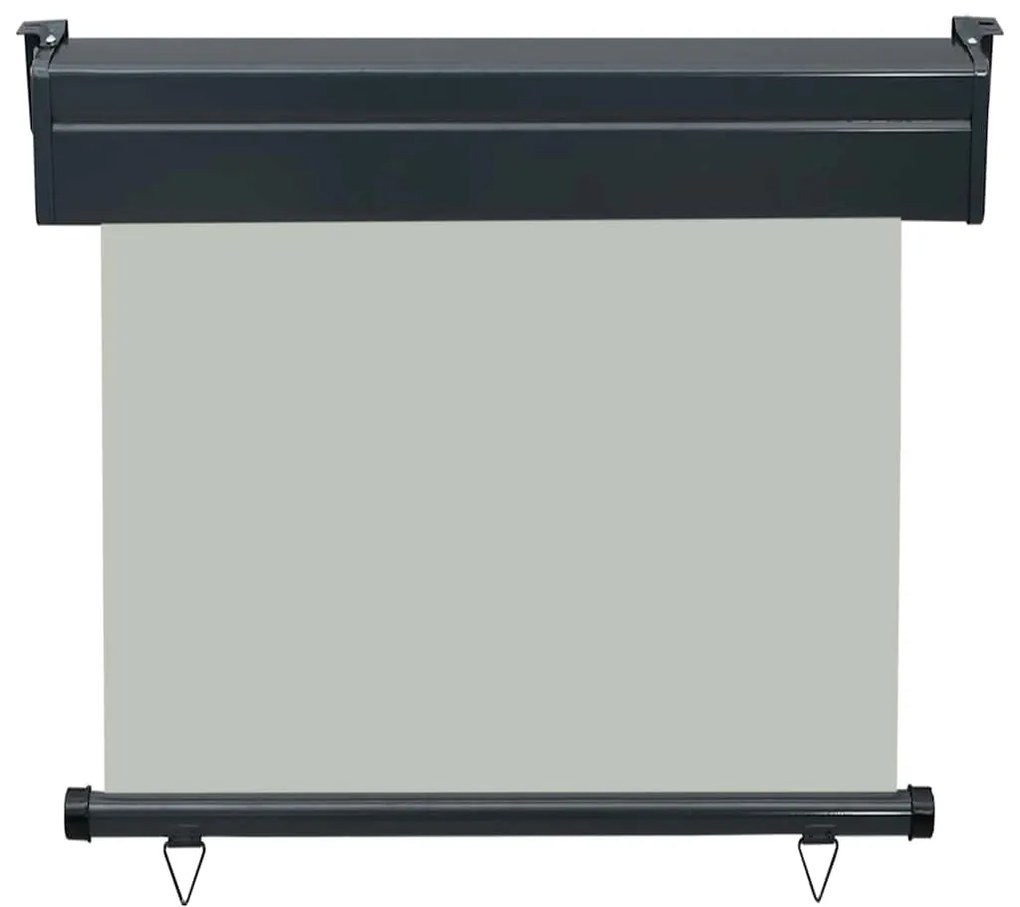 Toldo lateral para varanda 80x250 cm cinzento