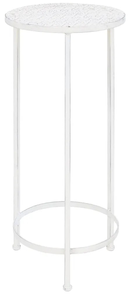 Suporte para plantas 3 pcs estilo vintage metal antigo branco
