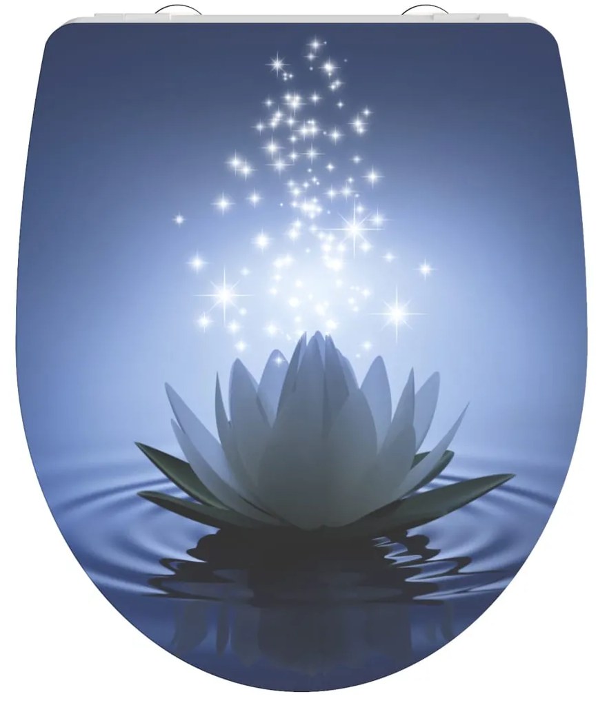 435111 SCHÜTTE Assento de sanita brilhante fecho suave WATER LILY duroplast