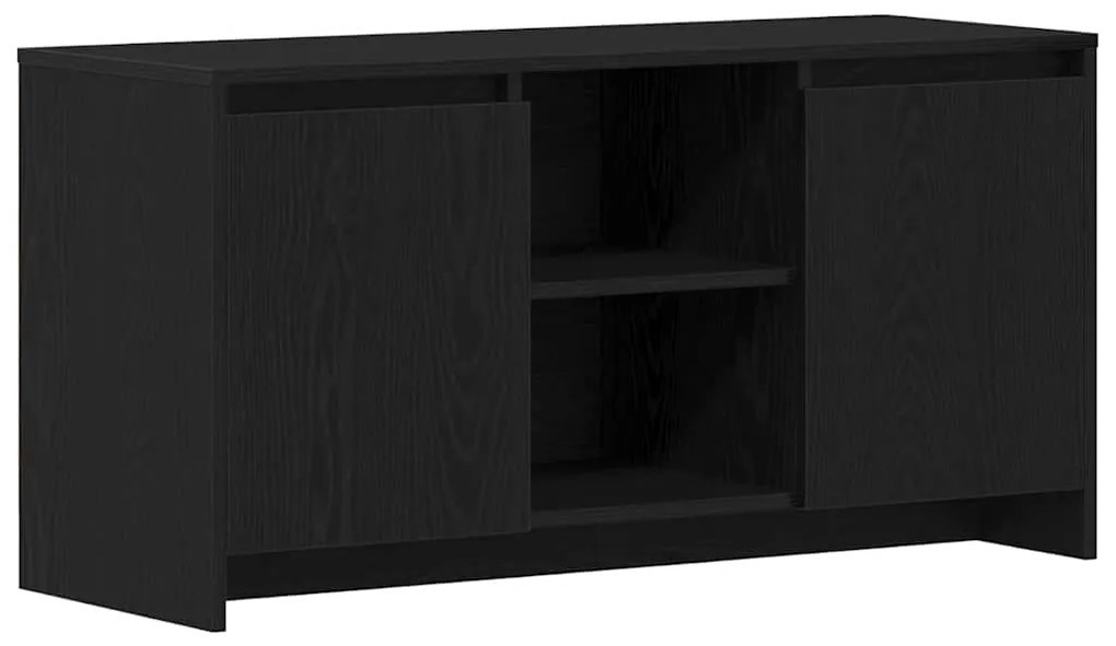 Armário de TV vidaXL Carvalho Preto 102x37,5x52,5 cm de Madeira de Eng