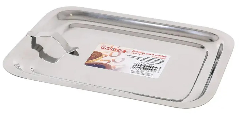 Bandeja Conta Inox 21.5X16.5CM