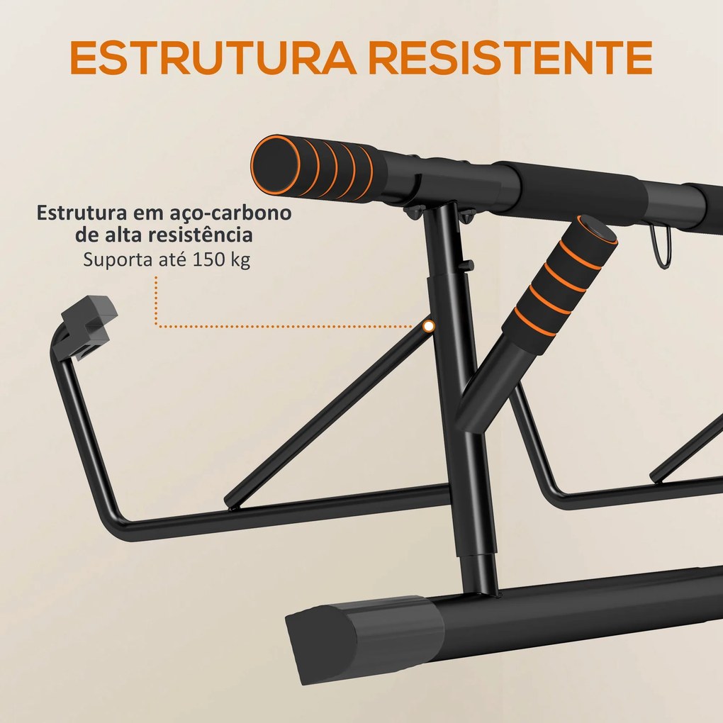 SPORTNOW Barra de Elevação Multifuncional Barra de Elevação de Parede