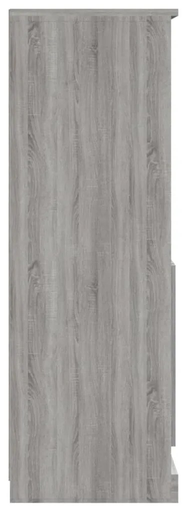 Armário alto derivados de madeira 60x35,5x103,5 cm sonoma cinza