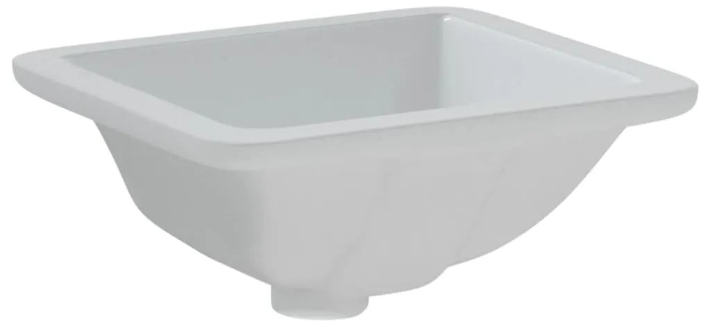 Lavatório casa de banho retangular 30,5x27x14 cerâmica branco