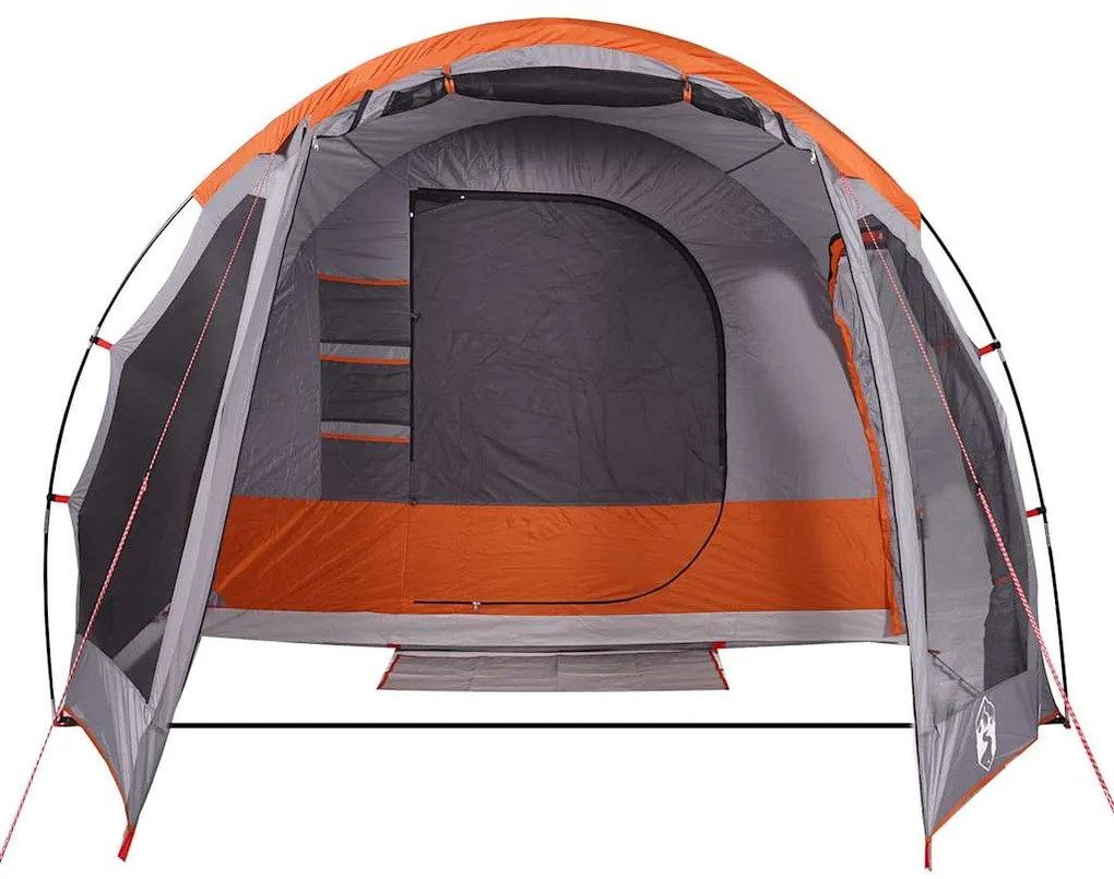 Tenda familiar túnel para 8 pessoas impermeável cinzento