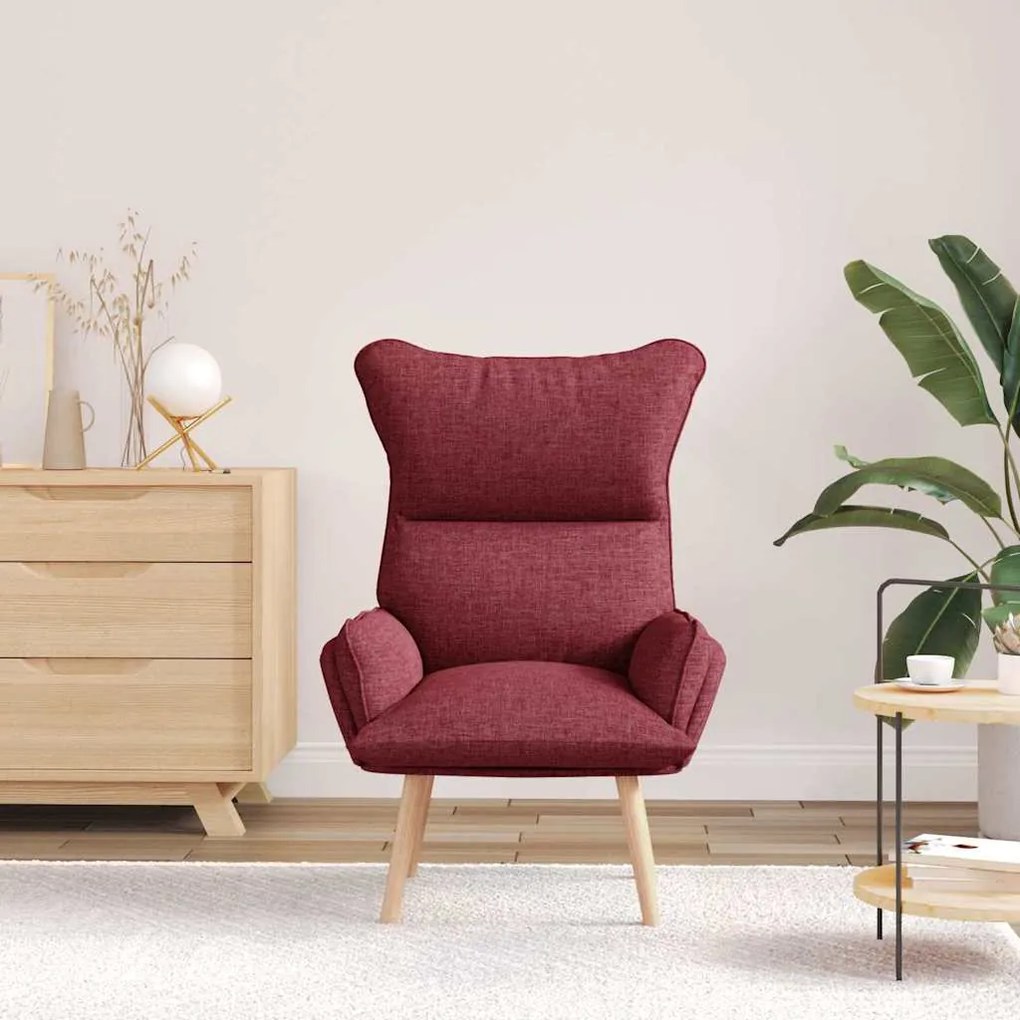 Poltrona Relaxante vidaXL Vermelha