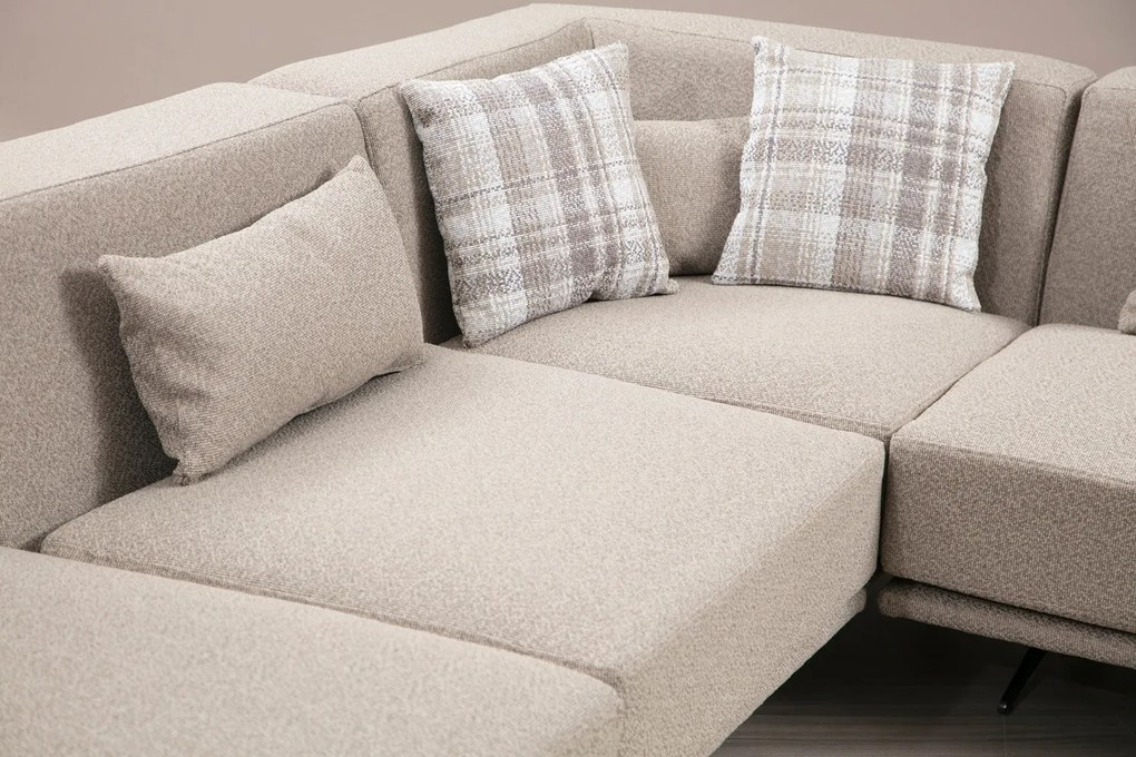 Sofá de Canto Bentley – Bege – 302 x 80 x 302 cm