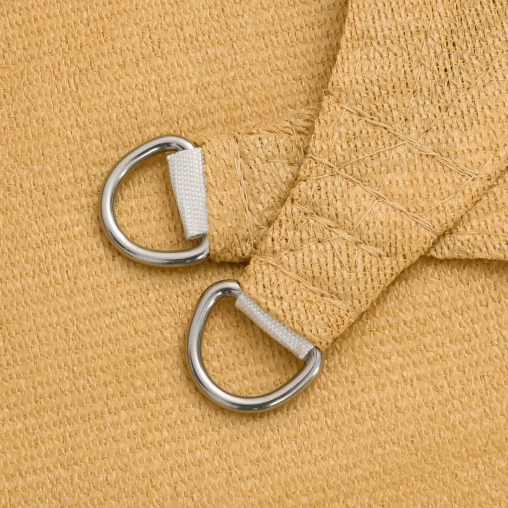 Para-sol estilo vela quadrado 160 g/m² 5x5 m PEAD areia