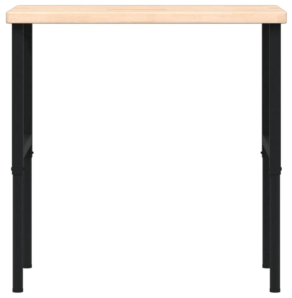 Bancada retangular 100x60x(73-99,5) cm madeira carvalho maciça