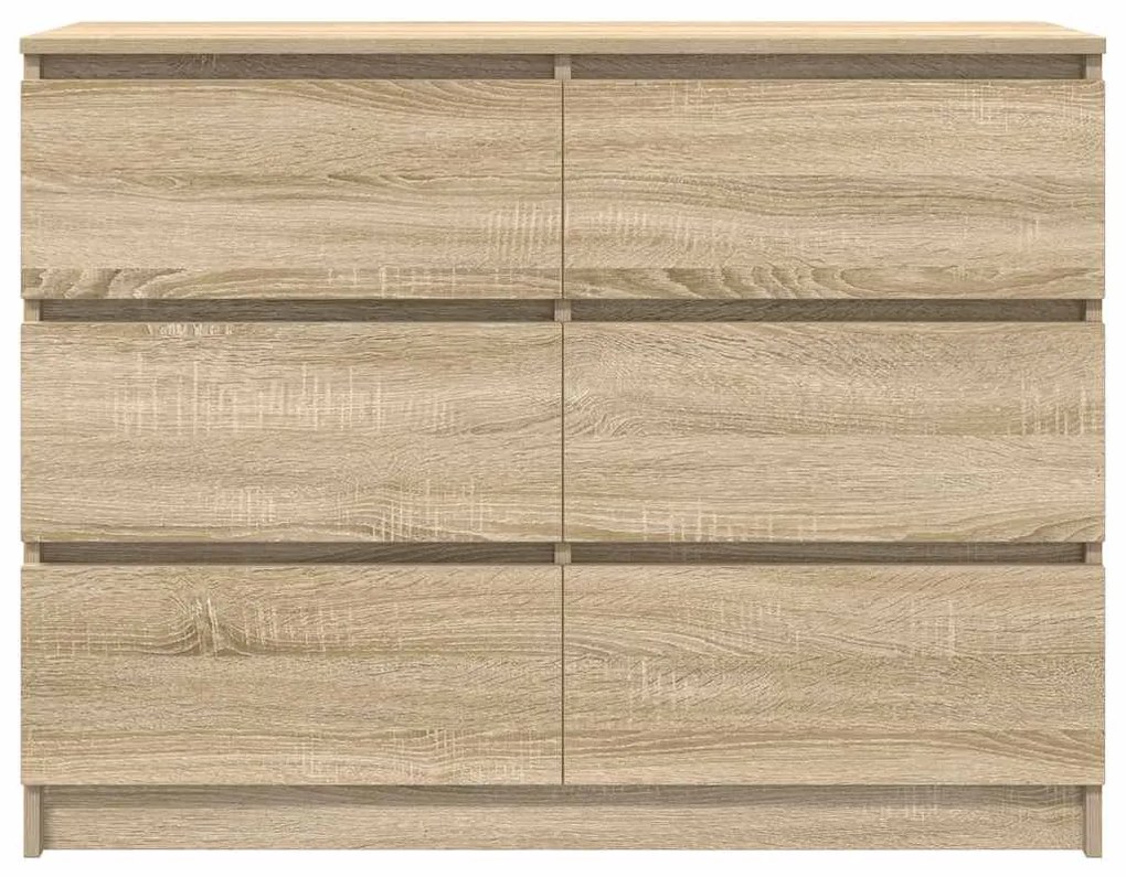 Aparador 100x35x76 cm derivados de madeira carvalho sonoma