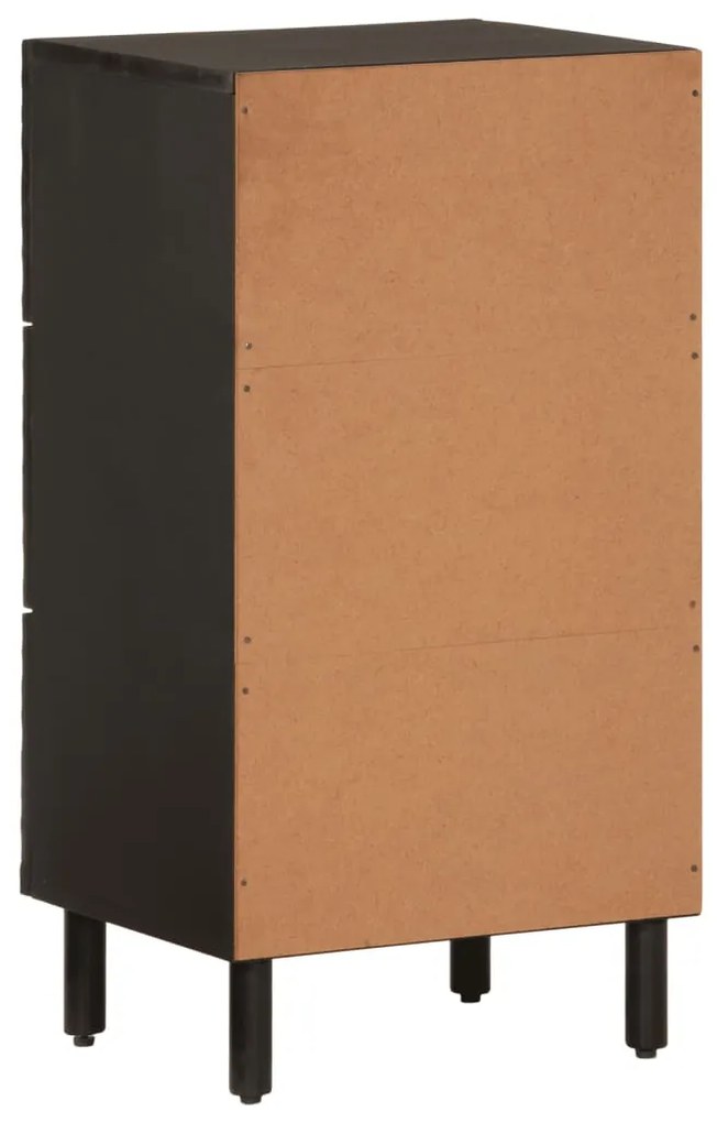Móvel de apoio 40x33x75 cm madeira de mangueira maciça preto