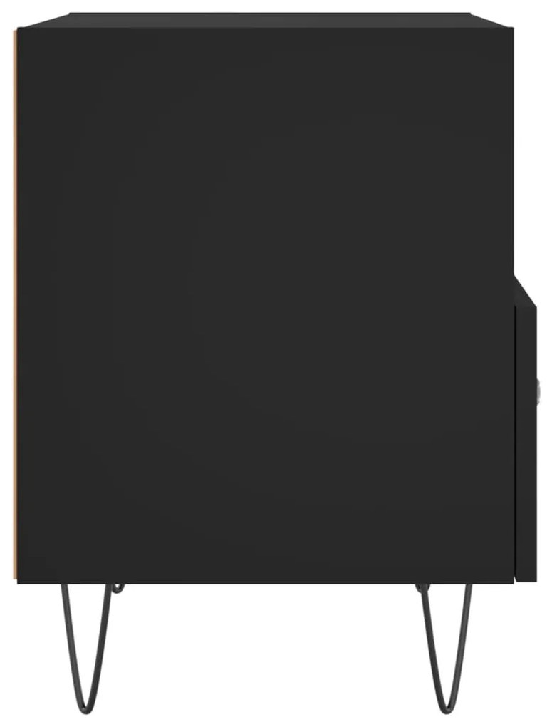 Mesas de cabeceira 2 pcs 40x35x47,5 cm deriv. de madeira preto