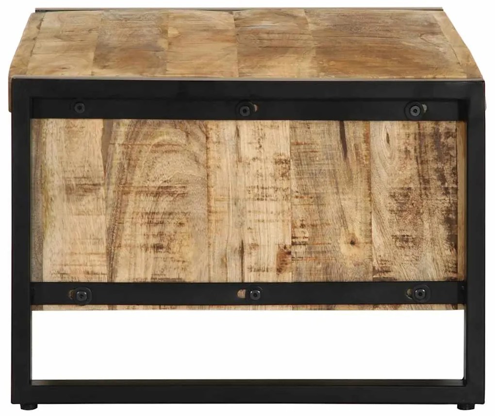Mesa de centro 90x50x36 cm madeira de mangueira áspera maciça